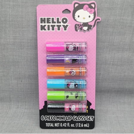 Hello Kitty 6-Piece Flavored Mini Lip Gloss Set