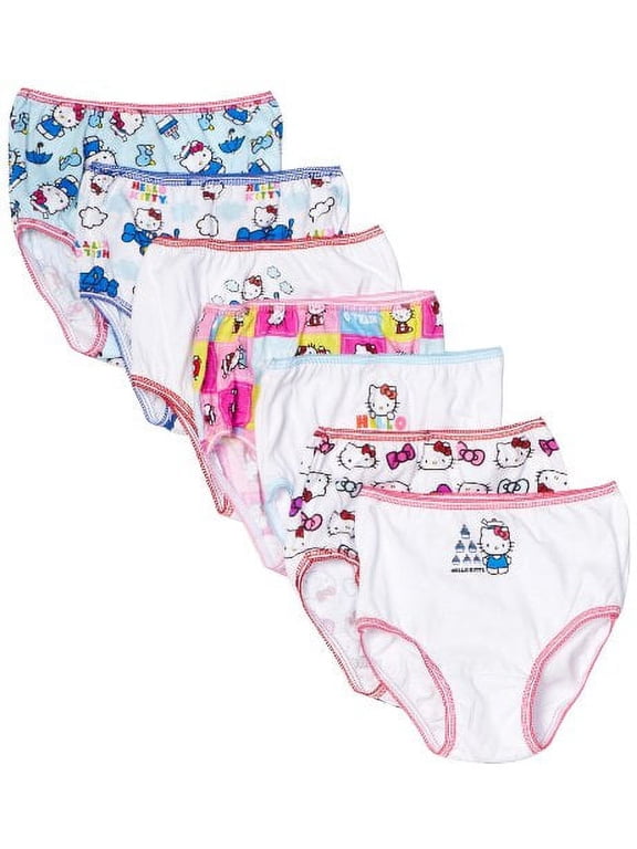 6-Size Group Machine Washable 100% Combed Cotton Underwear, Pink (7-Pack)