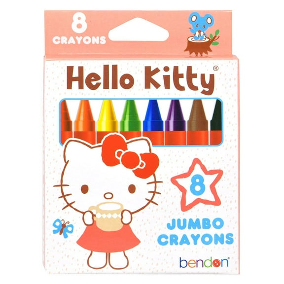 Hello Kitty 8-Count Jumbo Crayons