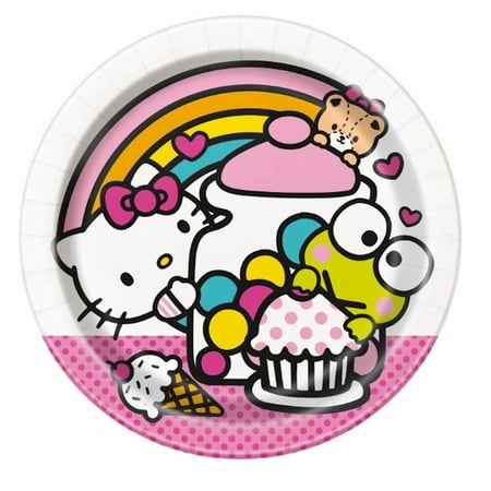 Hello Kitty 8 Ct 7" Dessert Cake Paper Plates