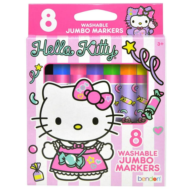 Hello Kitty 8-count Jumbo Markers - Walmart.com