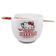 thumbnail image 1 of Hello Kitty 830858 Hello Kitty Noodles Ramen Cup Bowl with Chopsticks, White - Ceramic, 1 of 7