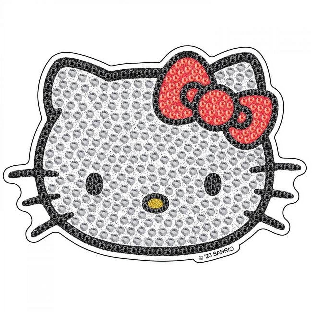 Hello Kitty 875069 Hello Kitty Full Bling Aluminum Car Decal, Silver