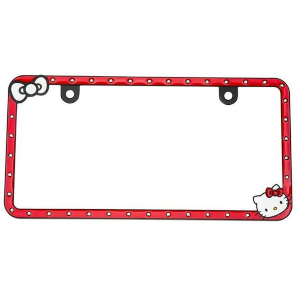 Hello Kitty 875070 Hello Kitty Bows-N-Bling License Plate Frame, Red