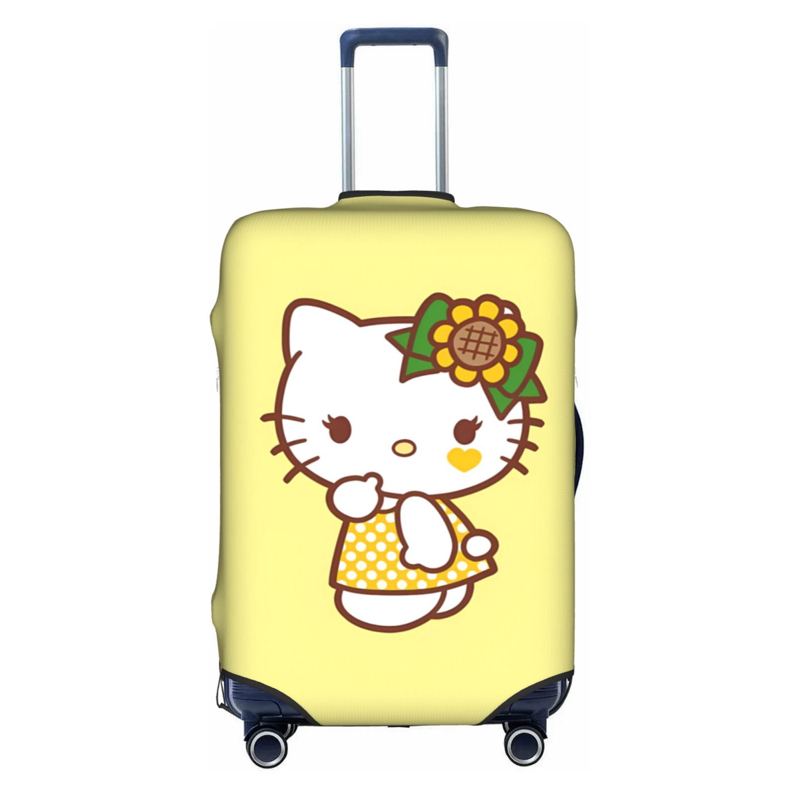 Housse De Valise élastique Imprimé Loup - Taille S Pour Valise 18-21 Pouces, Polyester/élasthanne, Lavable