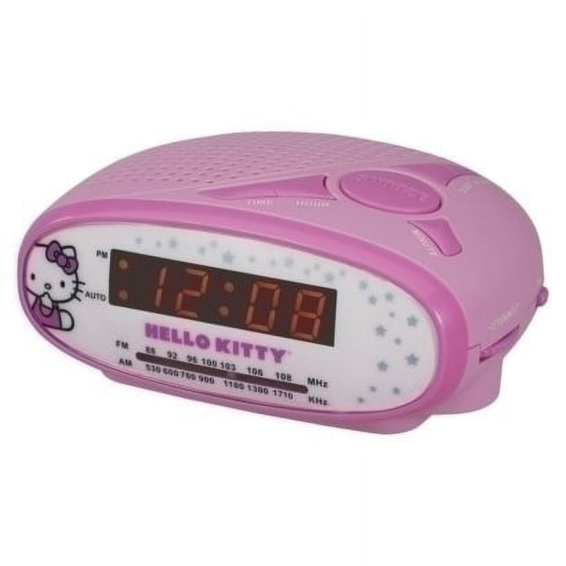 LED Hello Kitty Projection Alarm Clock Radio Digital Tuning+Battery Ba –  JNL Trading