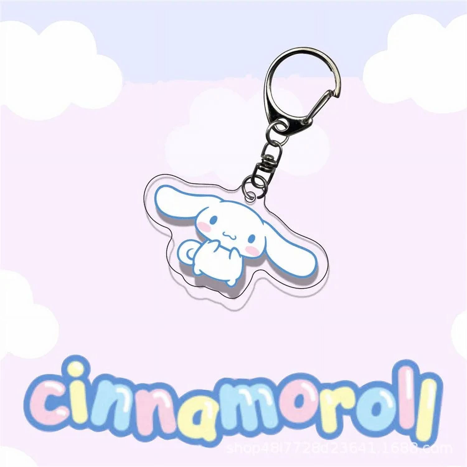 Hello Kitty Acrylic Keychain Accessories Sanrio Anime Figures Key Chain ...