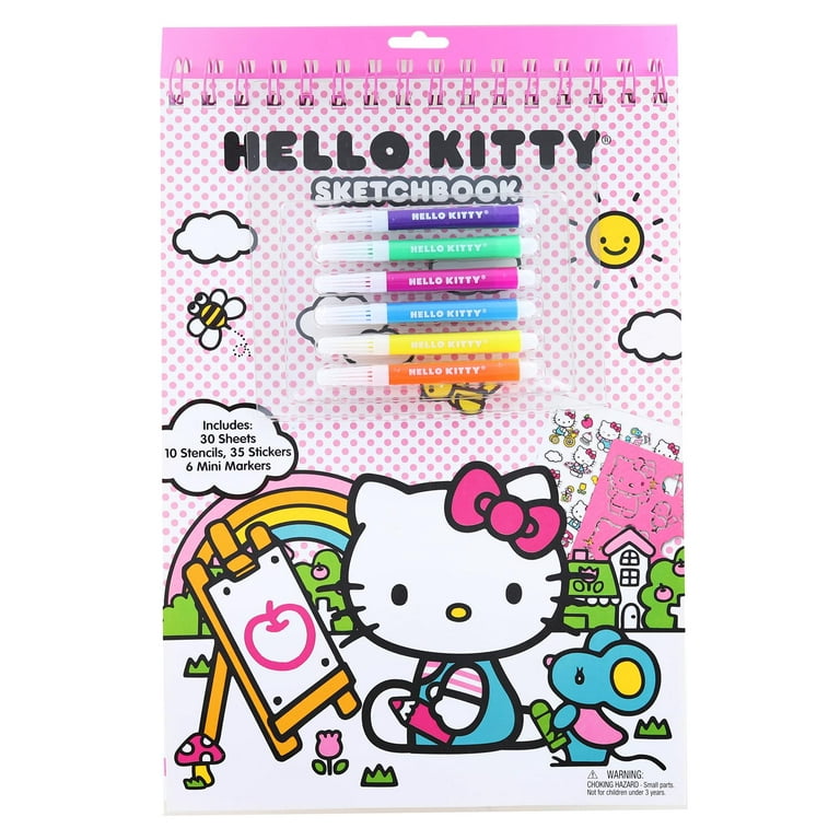 RARE NIB Hello Kitty Art Studio Cuddly Case- Never Opened! Coloring Supplies  Kit