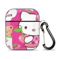 thumbnail image 1 of Hello Kitty AirPods 2nd Generation Protective Case (Hard Shell Black) AirPods Protective Case PC Protective Case Buckle, Compatible with Apple AirPods 2nd Generation Charging Box, 1 of 5