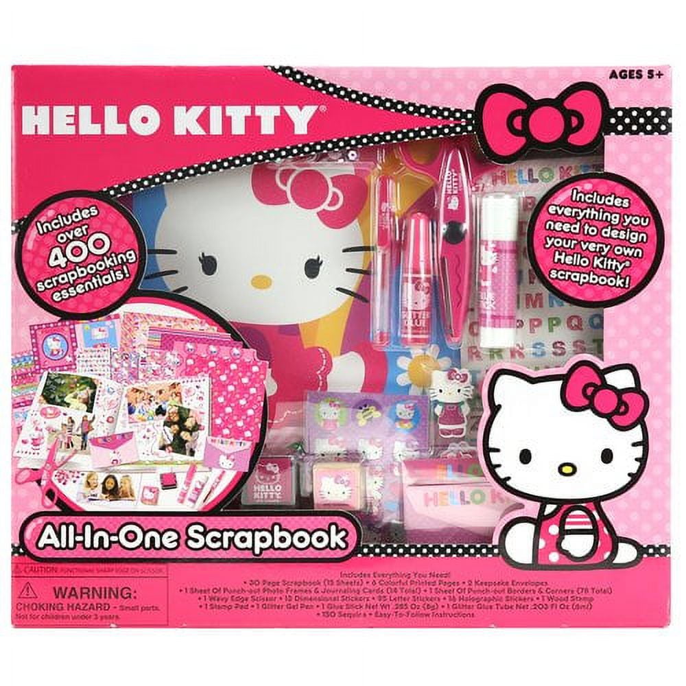 NEW Hello Kitty All-in-One Scrapbook Kit with Over 400 Essentials (2014)  Sanrio