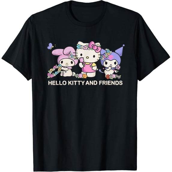 Hello Kitty And Friends Flower Crowns T-Shirt