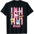thumbnail image 1 of Hello Kitty And Friends My Melody Cinnamoroll Kuromi Stripes T-Shirt, 1 of 4