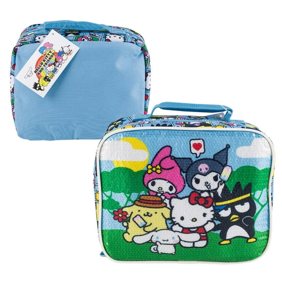 Hello Kitty And Friends Rectangular Lunch Bag - 9.5" - Sequin Design - Sunny Day