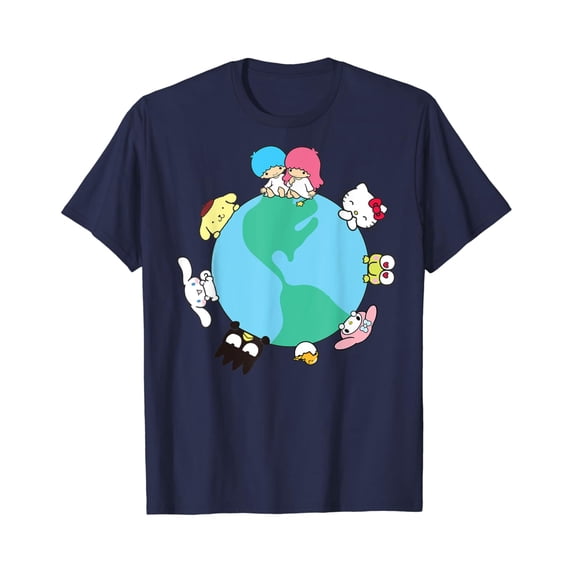 Hello Kitty And Friends Sanrio Earth T-Shirt Unisex S-5XL Hot Trending Shirt, Vintage Birthday Gift