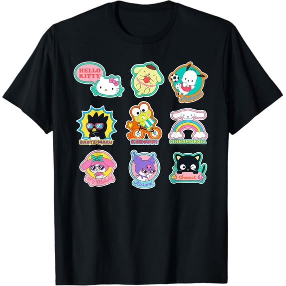 Hello Kitty And Friends Supercute Stickers T-Shirt