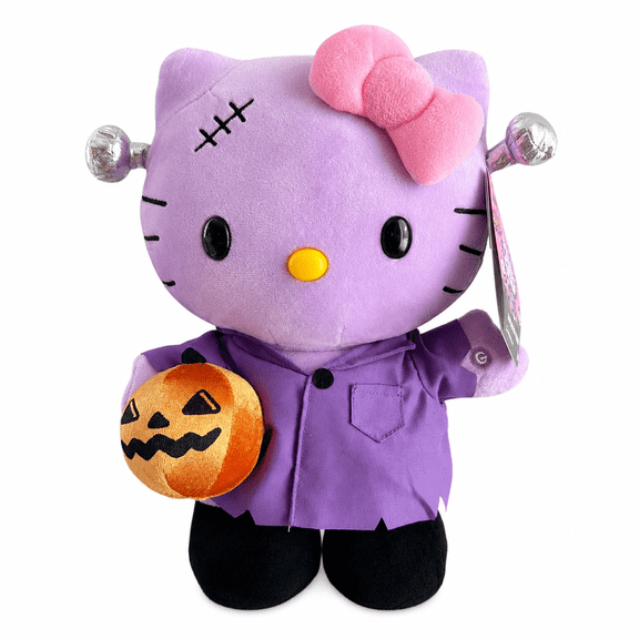 Hello Kitty Purple Frankenstein  Animated Plush Side Stepper 13" Halloween