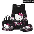 thumbnail image 1 of Hello-Kitty Anime Backpack Set 3 Pieces with Lunch Bag and Pencil Case for Women Men, Fashion Daypack, Classic High Backpack for Teens, Travel Laptop Backpacks, 1 of 11