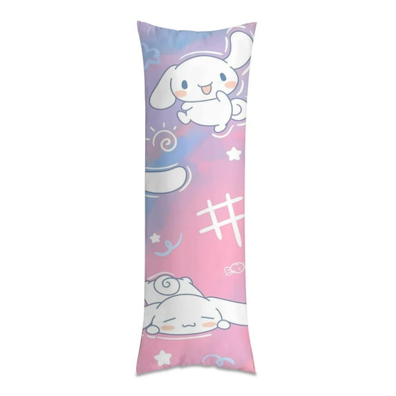 Hello Kitty Anime Body Pillow Cover Ultra Soft Microfiber Pillowcases with Hidden Zipper Closure 20x54inch