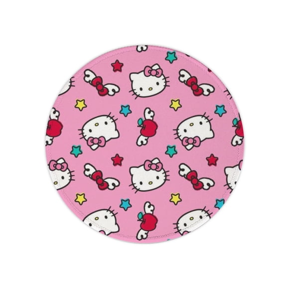 Hello Kitty Anime Mouse Pad, Gaming Mouse Pad Anti-Slip Rubber Base, Laptop Mouse Pad, Office Desktop Mouse Pad 8x8 Inch