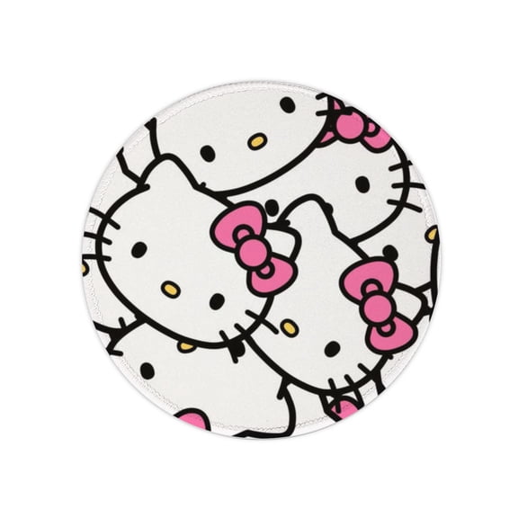 Hello Kitty Anime Mouse Pad, Gaming Mouse Pad Anti-Slip Rubber Base, Laptop Mouse Pad, Office Desktop Mouse Pad 8x8 Inch