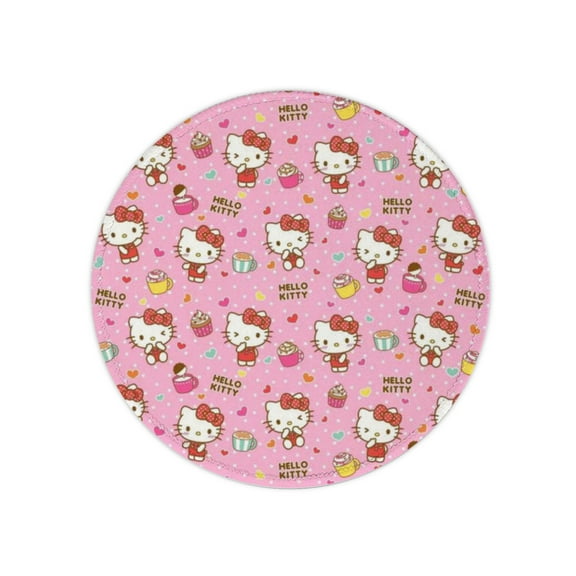 Hello Kitty Anime Mouse Pad, Gaming Mouse Pad Anti-Slip Rubber Base, Laptop Mouse Pad, Office Desktop Mouse Pad 8x8 Inch
