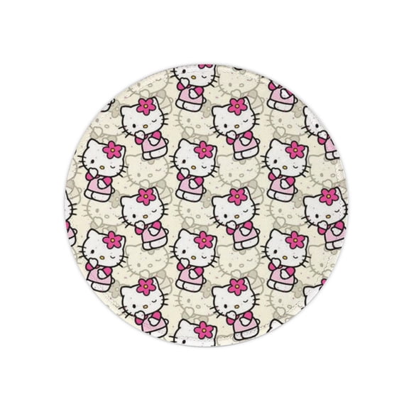 Hello Kitty Anime Mouse Pad, Gaming Mouse Pad Anti-Slip Rubber Base, Laptop Mouse Pad, Office Desktop Mouse Pad 8x8 Inch