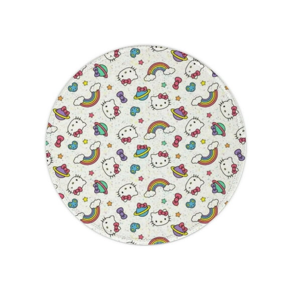 Hello Kitty Anime Mouse Pad, Gaming Mouse Pad Anti-Slip Rubber Base, Laptop Mouse Pad, Office Desktop Mouse Pad 8x8 Inch