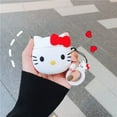 Hello Kitty Anime Sanrio Compatible Headphone Set Silicone PC Case