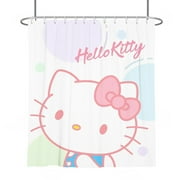 Hello Kitty Anime Shower Curtains Waterproof Shower Curtain Bathroom Polyester 3D Girls Boys Cartoon