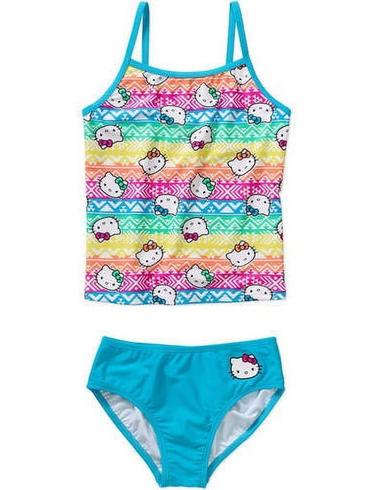 Girl's HELLO KITTY by Sanrio Swimsuit Bathing Suit Tie Dye 7/8 NWT Top ONLY