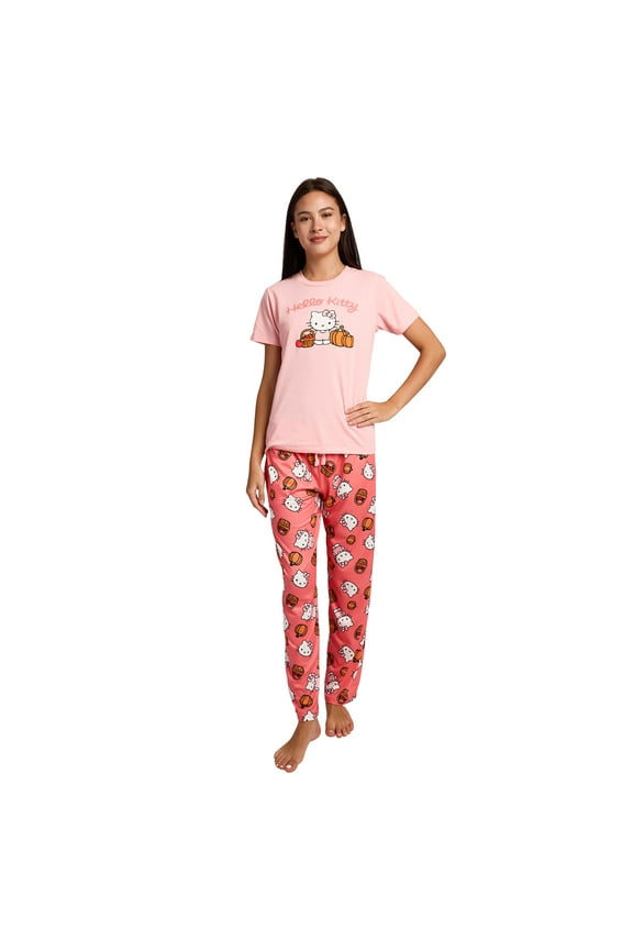 Hello Kitty Apples & Pumpkins Women's Pajama Set-XL