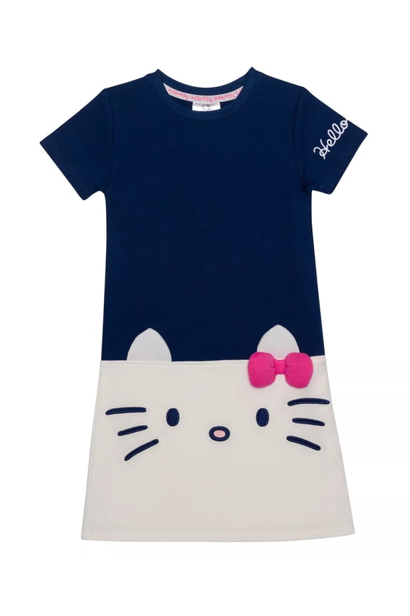 BLUE Toddler Girls Short Sleeve Shift Dress, US 2T