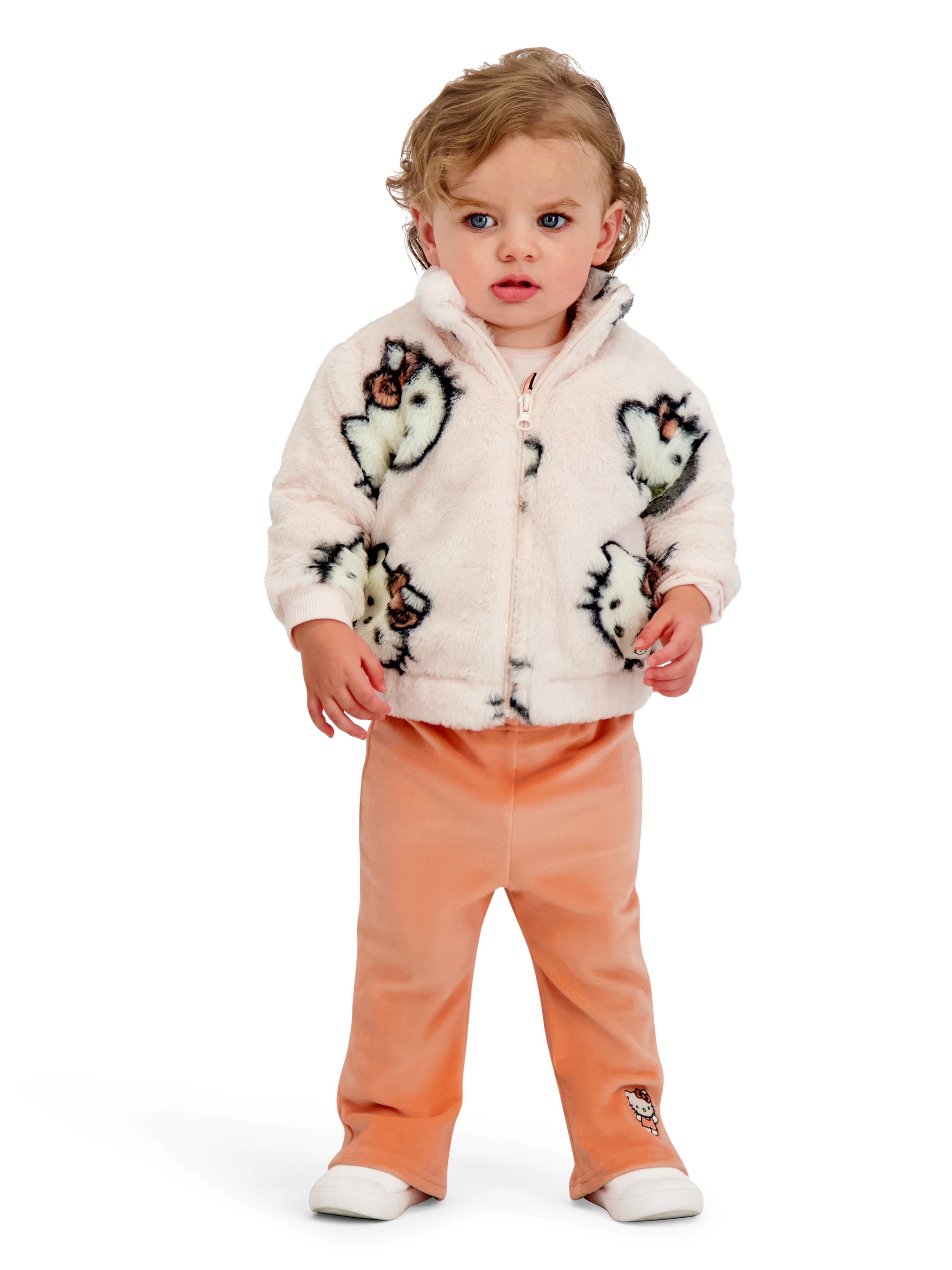 Hello Kitty Baby Girl 3 Piece Jacket Set, Sizes 0-24 Months