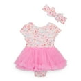 thumbnail image 1 of Hello Kitty Baby Girl Allover Print Tutu Dress with Matching Bow Headband, Sizes 0/3M-24M, 1 of 8