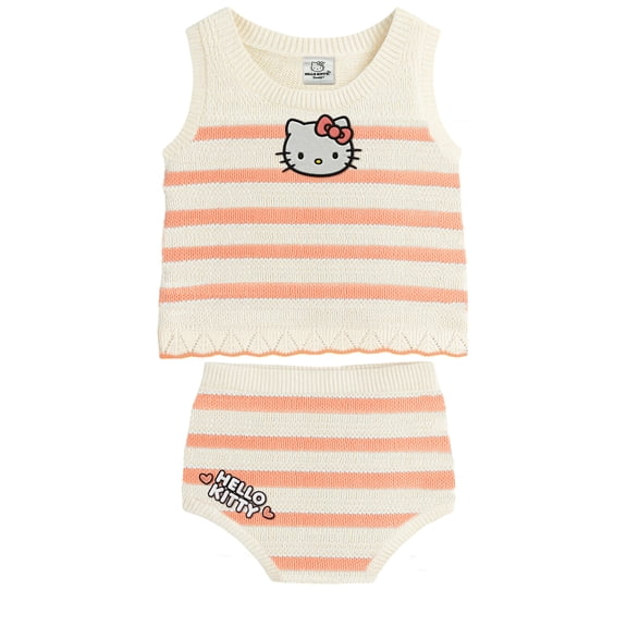 Hello Kitty Baby Girl Short Set, Sizes 0/3 Months-24 Months