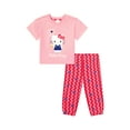 thumbnail image 1 of Hello Kitty Baby Girl Viscose French Terry Pant Set, Sizes 0-24 Months, 1 of 7