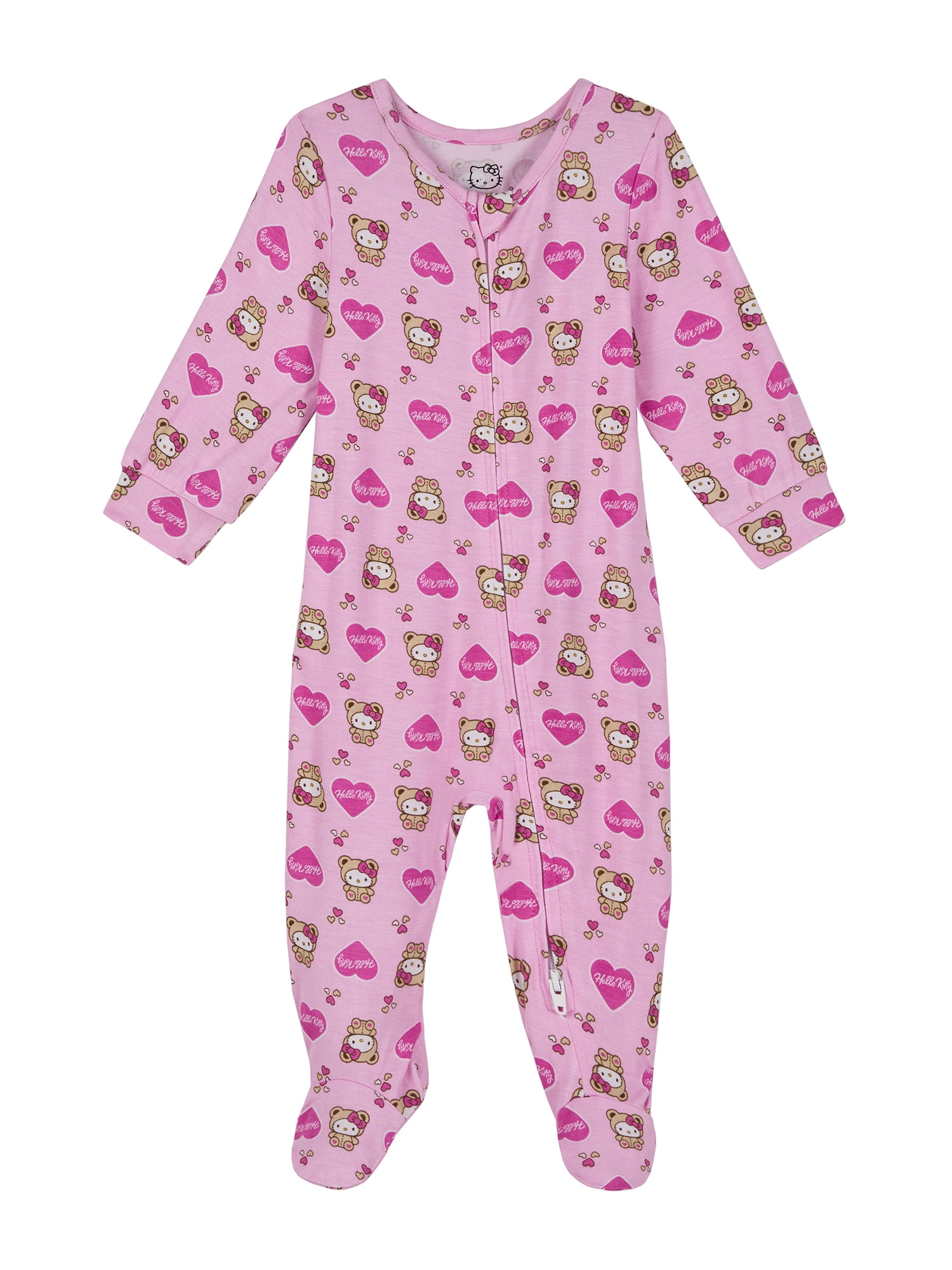 Hello Kitty Baby OnePiece Footed Blanket Sleeper, Sizes NB