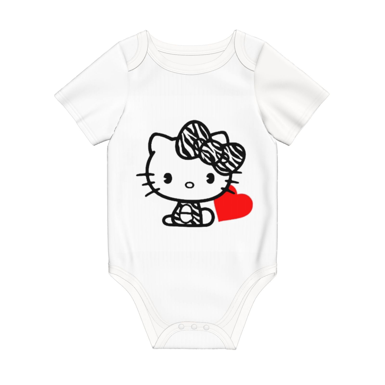 Hello Kitty Baby Romper 0-2 Years Short Sleeve Babysuits Boy Girl Babies Jumpsuit Newborn Climbing Clothes-12 Month
