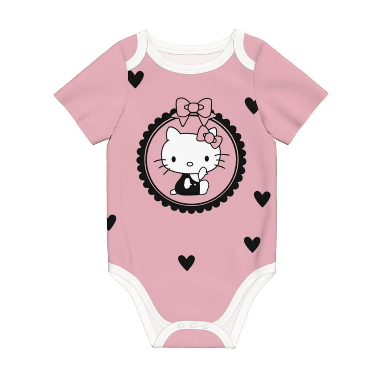 Hello Kitty Baby Romper 0 2 Years Short Sleeve Babysuits Boy Girl Babies Jumpsuit Newborn Climbing Clothes 12 Month
