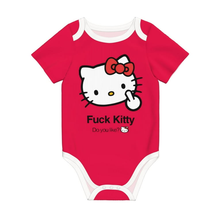 Hello Kitty Baby Romper 0 2 Years Short Sleeve Babysuits Boy Girl Babies Jumpsuit Newborn Climbing Clothes 2 Years Walmart