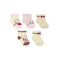 thumbnail image 1 of Character Toddler Girl Mid-Crew Socks, 5-Pack, Sizes 12M-4T, 1 of 4