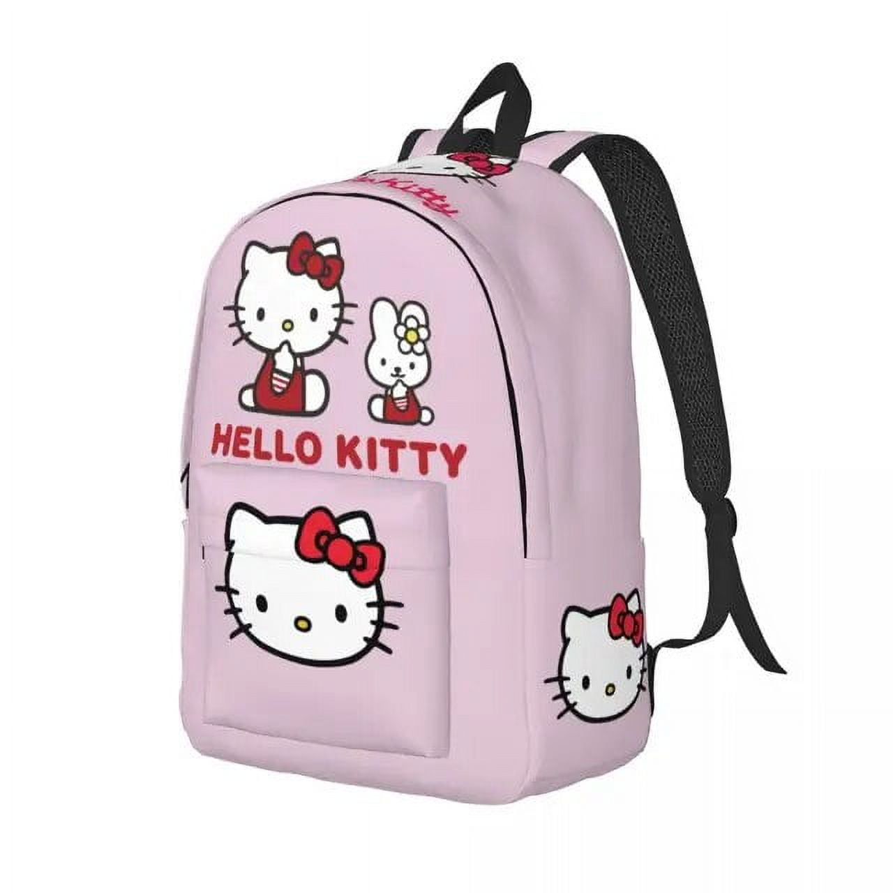 Hello Kitty Backpack for Boy Girl Kids Student School Book Bags Kitty White Sanrio Backpacks
