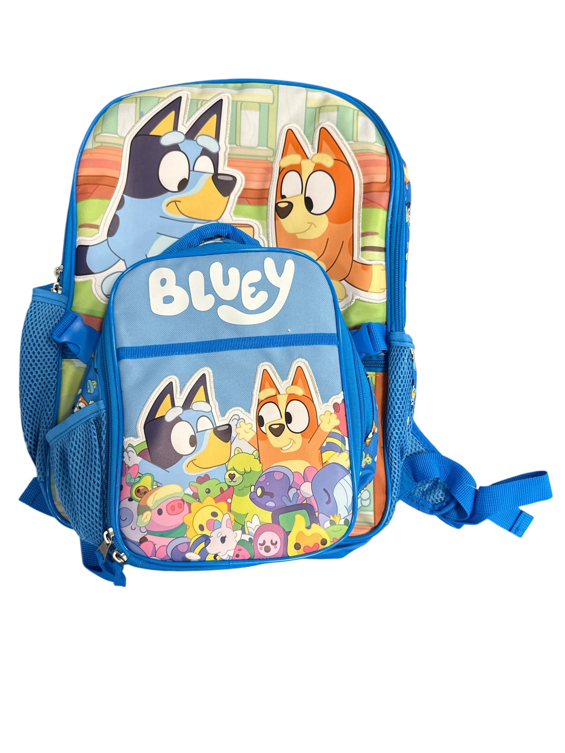 Bluey Backpack with Lunch Totkpack with Lunch Tote, Laptop Compartment Backpack with Lunch Tote, Laptop Compartment