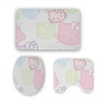 thumbnail image 1 of Hello Kitty Bath Mat Set 3 Pieces,Japanese SPA Garden Soft Non Slip Bath Rug Floor Mat U-Shaped Contour Rug and Toilet Lid Cover for Bathroom, 1 of 6