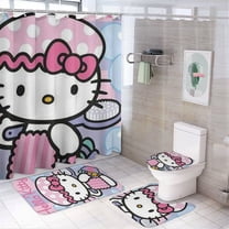 Sanrio Hello Kitty Pink Ombre 4 Piece Bath Accessories Set - Walmart.com