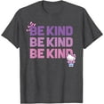 thumbnail image 1 of Hello Kitty Be Kind DTG Print Unisex T-Shirt,Dark Heather Grey Color,Size YXS, 1 of 5