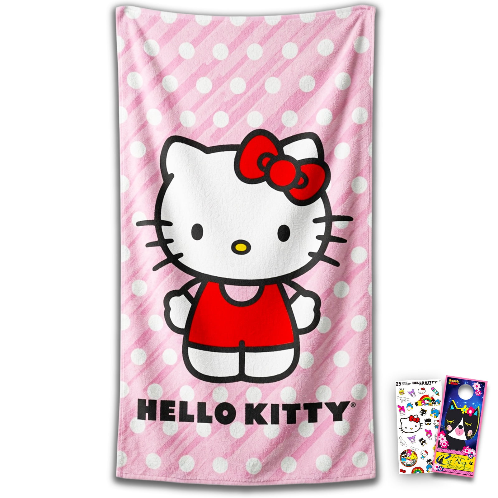 Hello Kitty Beach Towel Set - Bundle with 27x54