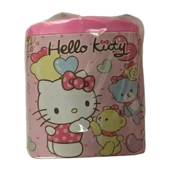 Hello Kitty Bears and Hearts pen pencil holderTin Organizer 4 sections