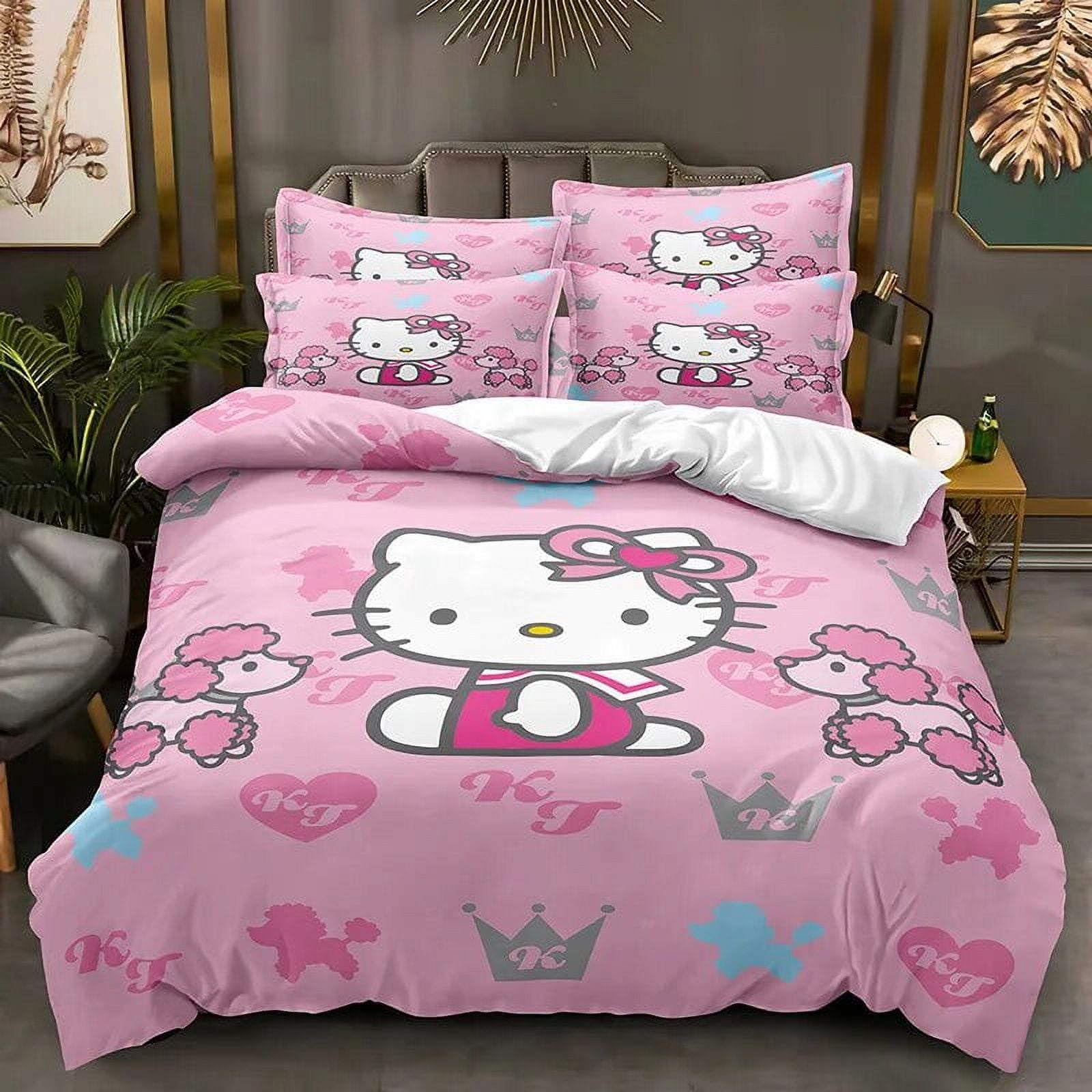 Hello Kitty Bedding Set Quilt Duvet Sanrio Melody Cinnamoroll Cover