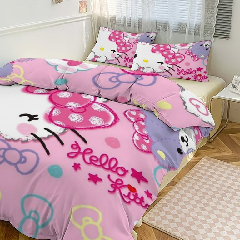 Hello Kitty Bedding Twin Bed Set For Girl Walmart Minecraft